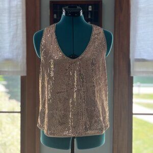 Sequin Racerback Tank Top